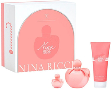 Parfume sæt til kvinder Nina Ricci Nina Rose (3 pcs)