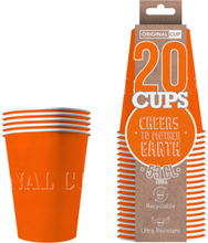 Party Cups Papper Orange - 20-pack