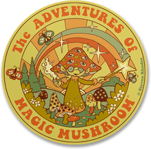 Steven Rhodes - The Adventures Of Magic Mushroom Sticker, Accessories