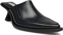 Nico Leather Black Designers Mules & Slip-ins Heeled Mules Black EYTYS