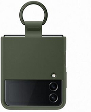 Etui Samsung EF-PF721TGEGWW Z Flip 4 grøn / khaki Silikone Cover Ring