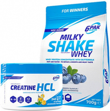 6PAK Nutrition Creatine HCL + 6PAK Nutrition Milky Shake Whey