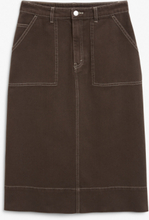 Utility midi skirt - Brown