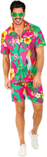 Tropisk Rosa Hawaii Skjorte og Shorts