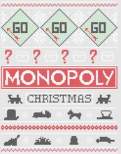 Monopoly Men's Christmas T-Shirt - Grey - S