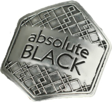 Absolute Black Logo Sticker Grå
