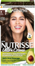 Garnier Nutrisse Ultra Crème 4.0 Dark Brown Beauty Women Hair Care Color Treatments Nude Garnier