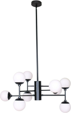 Loftslampe DKD Home Decor Krystal Sort (76.2 x 76.2 x 40.64 cm)