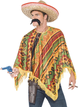 Mexikansk Poncho med Mustasch