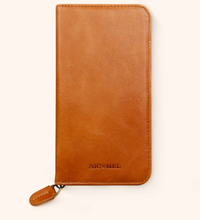 Greg plånboksfodral i brunt läder till iPhone Iphone 8 PLUS Cognac