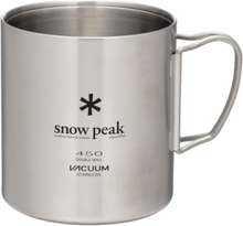 Stainless Vacuum Double Wall 450 Mug Home Tableware Cups & Mugs Thermal Cups Silver SNOW PEAK