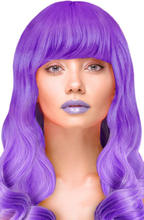 Party Wig Long Wavy Purple Hair Paryk