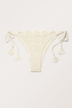 Crochet Bikini Tanga Bottoms - White
