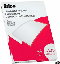 Lamineringsark av plast Ibico A4 0,25 mm Glans