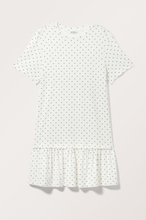 Mini Short Sleeve Cotton Dress - White