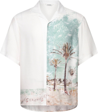 Diego Palms Resort Ss Tops Shirts Short-sleeved White Gabba
