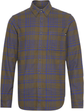 Ls Heavy Flannel Check Designers Shirts Casual Brown Timberland