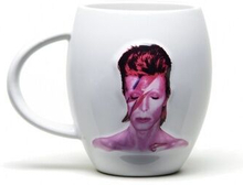 Ovalt krus David BowieAladdin Sane hvid 440 ml