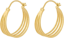 Midnight Sun Earrings Accessories Jewellery Earrings Hoops Gold Pernille Corydon