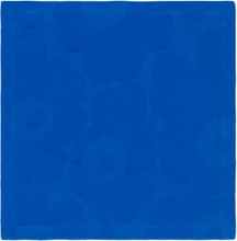 Pieni Unikko Jacq Text.napkin Home Textiles Kitchen Textiles Napkins Cloth Napkins Blue Marimekko Home