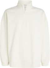 Colorblock Half Zip Tops Sweatshirts & Hoodies Sweatshirts White Calvin Klein Jeans