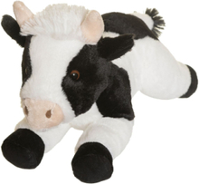 Teddy Farm, Lying Cow Toys Soft Toys Stuffed Animals Black Teddykompaniet