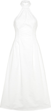 Genevieve Poplin Midi Dress Maxikjole Festkjole White Bardot