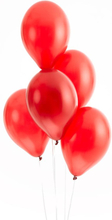 Zestaw 50 balonów Pearlised Red