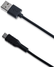 Ladd-/Synk USB -> USB-C Max 15W 1 m Svart