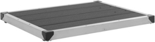 Golv till utedusch WPC rostfritt stål 80x62 cm grå