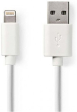 Kabel NEDIS Lightning - USB A 1m vit
