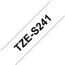 Tape BROTHER TZES241 18mm svart på vit