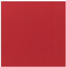 Servett 3-lags 40x40cm röd 125/fp
