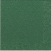 Servett 3-lags 33x33cm mörkgrön 125/fp