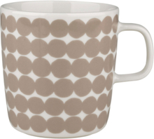 Oiva/Räsymatto Mug 4 Dl Home Tableware Cups & Mugs Coffee Cups Beige Marimekko Home*Betinget Tilbud