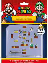 23 stk Super Mario Kjøleskapsmagneter