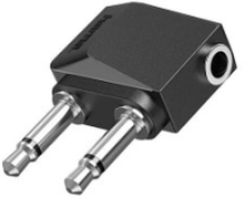 Adapter Audio 3.5 Socket- 2x 3.5 Plug