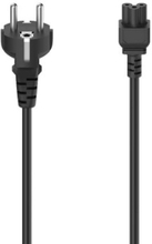 Mains Cable 3-Pin Black 1.5m