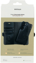 2in1 Wallet Leather 3 card Samsung S23+ 5G Black