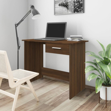 Skrivbord brun ek 100x50x76 cm konstruerat trä