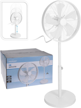 Excellent Electrics Ventilatore a Piantana 50 W 40 cm Bianco