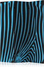 Skærmvæg Zebra pattern (turquoise)