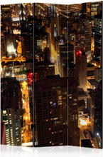 Skærmvæg City by night - Chicago, USA
