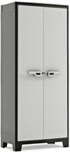 Keter Förvaringsskåp med hyllor Titan svart och grå 182 cm