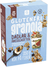 Granola Dadlar & Hasselnötter Glutenfri 350G