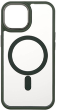 Back Bumper Clear Case MagSerie iPhone 15 Clear Case Green Bumper