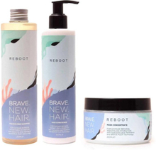 3-pack Brave. New. Hair. Reboot Schampoo + Conditioner + Mask