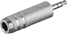 Goobay 12421 kabelomvandlare (hane/hona) 3.5 mm 6.35 mm Silver