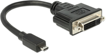 DeLOCK 65563 videokabeladapter 0,2 m DVI-D Micro-HDMI Svart