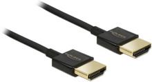 DeLOCK HDMI/HDMI, 1.5 m HDMI-kabel 1,5 m HDMI Typ A (standard) Svart